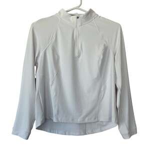 Spyder Active Ribbed Quarter Zip Pullover White XL Athletic Ski base layer